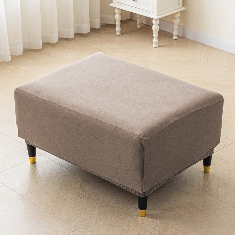 Transfronterizos para sofá cubierta de pedal gruesa doble cubierta de sofá de terciopelo casero cubierta de taburete de pedal cubierta de cubierta