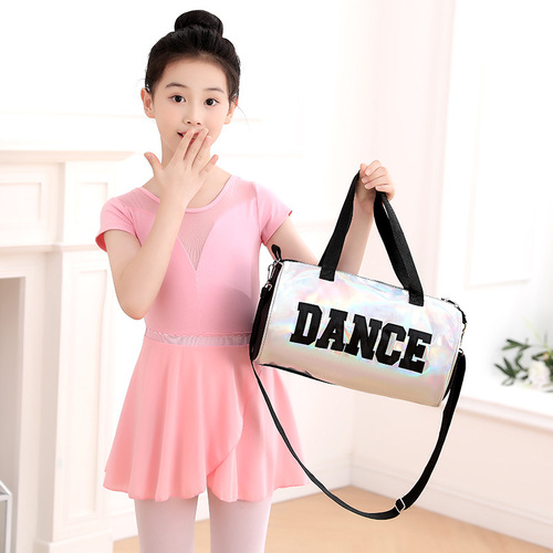 Children's dance bag, ballet, national Latin laser, women's one-shoulder backpack, pink handbag, cartoon dance schoolbag