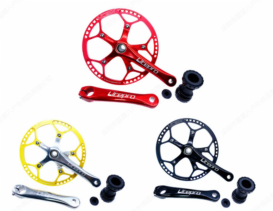 Litepro Large Line 412 зубная пластина интегрированная дорожная зубная пластина с центральной осью/45/47T 412 легкая зубная пластина