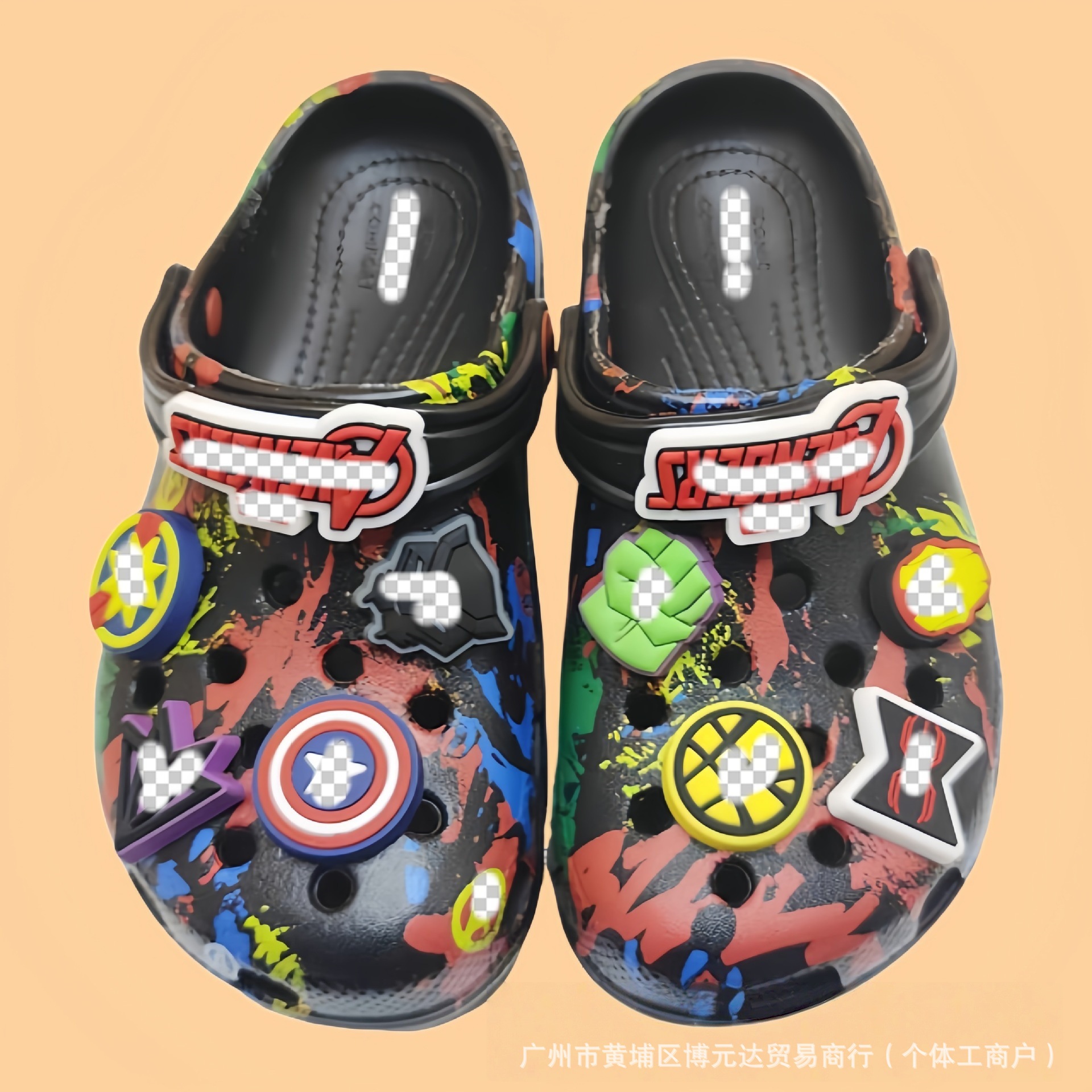 Niños agujeros zapatos de dibujos animados Snoopy sandalias antideslizantes transpirables lindas zapatillas floral al por mayor