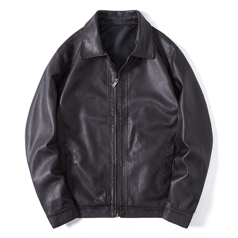 Men's Clothing new men's leather jackets this autumn, cool motorcycle style PU leather jackets, men's stand up collar coat_voghion.com