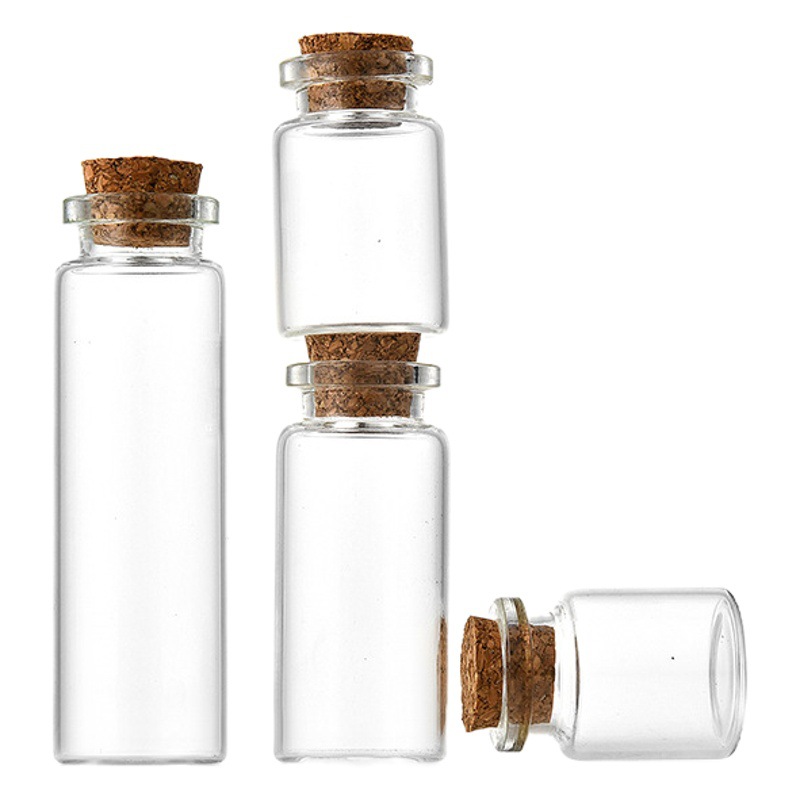 22 botella de tubo de bayoneta corcho a la deriva deseando botella de caramelo píldora de madera de agarbotella botella de embalaje de grava de cristal