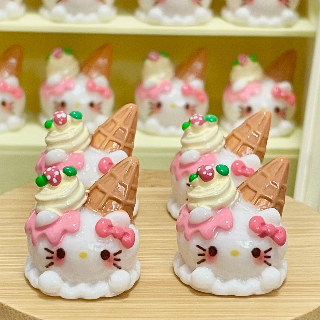 Kt Ice Cream/Food Toy Doll House Miniature Scene Ornaments Resin Accessories Handmade Ornaments Toys DIY Handmade
