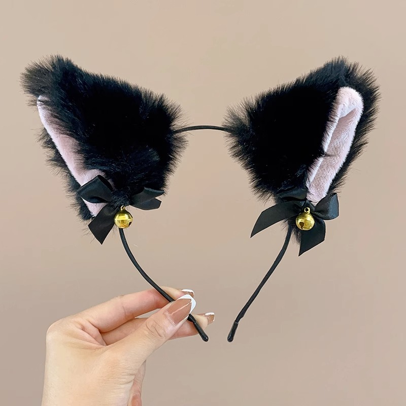 Arco de orejas de gato aro de cabello sexy gato aro de cabello adornamiento de cabello de Halloween accesorios de transmisión en vivo decoración divertida
