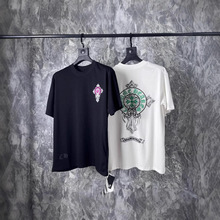 Chrome Hearts克罗伈高品质十字马蹄印花纯棉宽松休闲男士T恤短袖