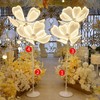 Wedding road led light light peony petals transparent flower glow butterfly wedding road marriage celebration props road led