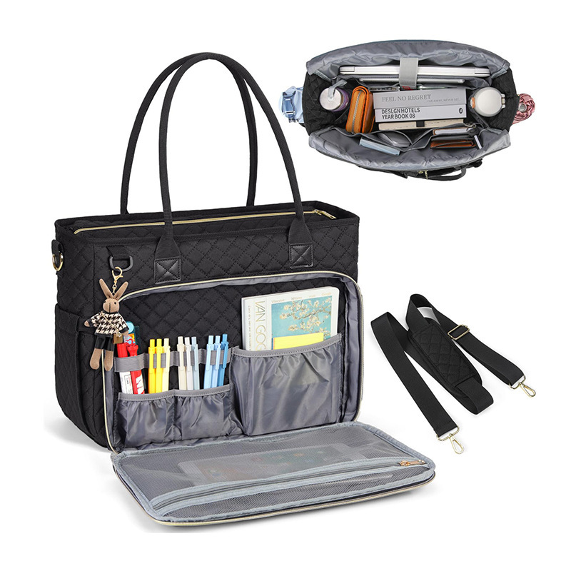 Nuevo bolso de profesor, bolso de computadora portátil, bolso de hombro, bolso de computadora portátil, bolso de enfermera, bolsillo con aislamiento térmico