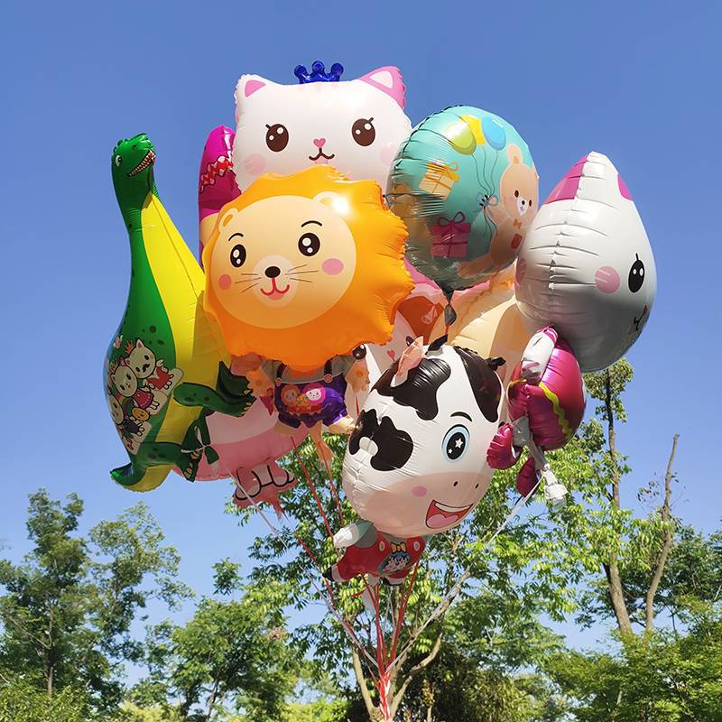 Children's Day aluminum film cartoon animal ballad band line can fly…