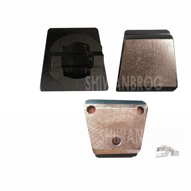 单轨吊机车异步电机驱动装置  刹车块 制动摩擦块 闸块