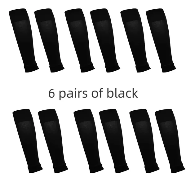 6-pair pack of football shin guards, Meikeduo cross-border, fixed socks with insert pockets for men and women, adult breathable mesh