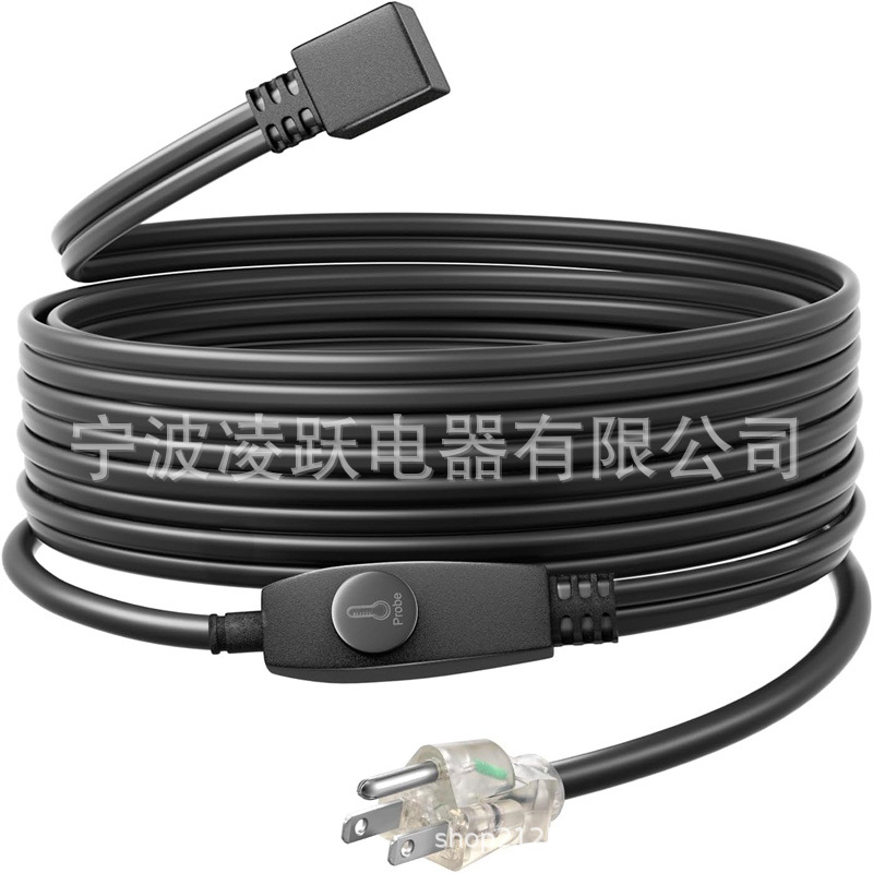 用于管道冻结保护，120V雪暖除冰电缆，带内置温控器