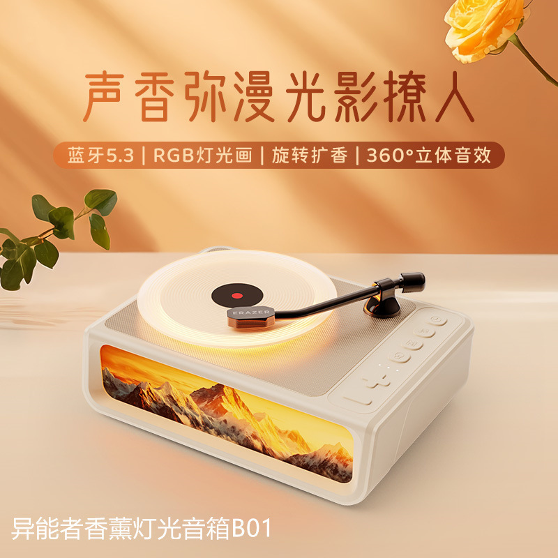 2025 新しい Bluetooth スピーカー雰囲気ランプクロスボーダー電子スポット卸売多機能アロマセラピースピーカーギフトボックス女性のための|undefined