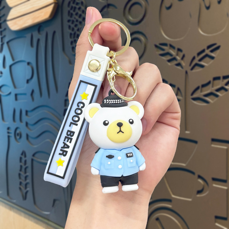 Llavero de dibujos animados de Sanrio con diseño de perro de orejas grandes, colgante, adorno de llavero de Kuromi, artículos pequeños, pequeño regalo