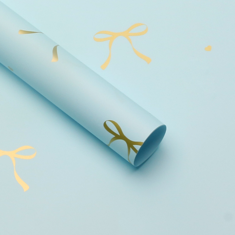 Papel de regalo con nudo de flor, lazo de corazón, materiales para envolver ramos, regalo DIY, suministros para floristería