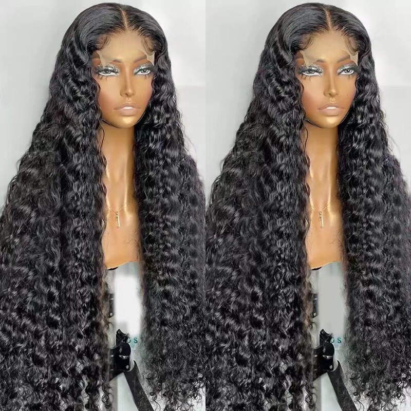 Amazon 13X4 Curly Lace Front Wig African Small Curl Wig Set Lace Frontal Wig