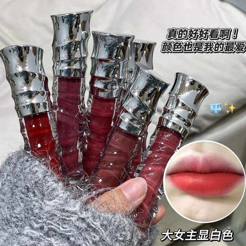 Kakashow terciopelo brumoso esmalte de labios brumoso suave natural terciopelo mate muestra color blanco lápiz labial brillo de labios transfronterizo femenino