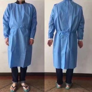 Donghai 45g new material disposable isolation clothing SMS blue protective clothing non-woven fabric anti-dressing thick