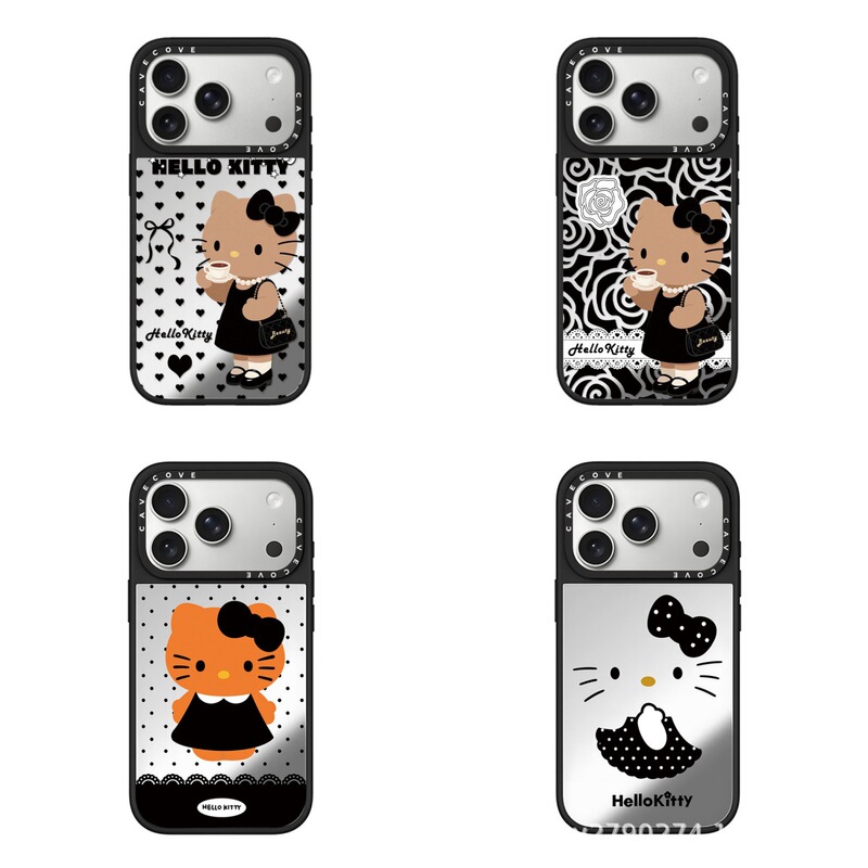 Black Leather Style Hello Kitty Iphone17Promax Phone Case Suitable for Apple 15Plus Black Leather Style Hello Kitty Iphone17Promax Phone Case Suitable for Apple 15Plus