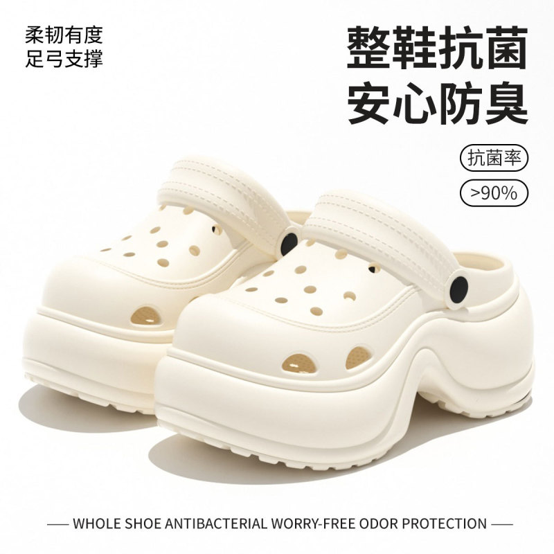 Thick-Soled Clogs for Women, 2026 New Model, Summer Outdoor Wear, Arch Support, Non-Slip, Odor-Resistant, Beach Sandals for Women