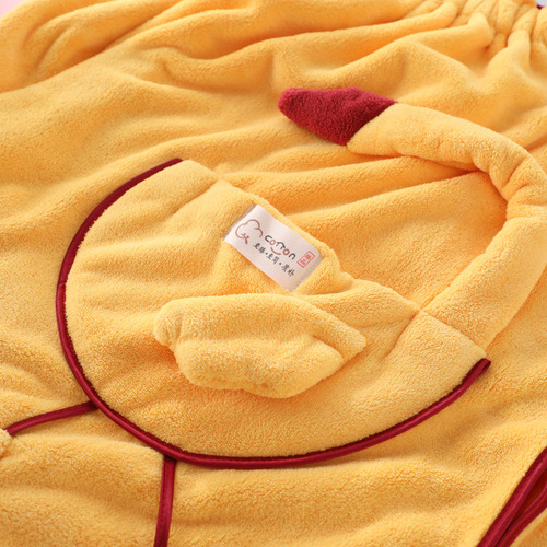 New Style Goose Coral Fleece Bath Towel for Girls, Household Shower Robe, Soft and Absorbent, Less Prone to Shedding, Can Be Used as a Bath Wrap