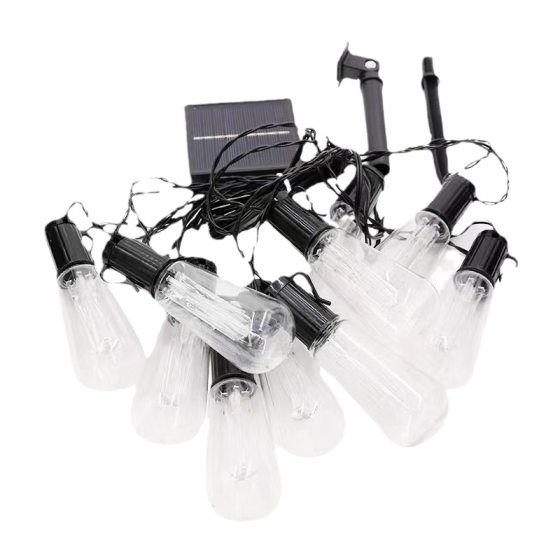 Cross-border Hot Sale Solar Camping Light String LED Christmas Light Garden Courtyard Ball Bubble Decorative Light Indoor Outdoor Light