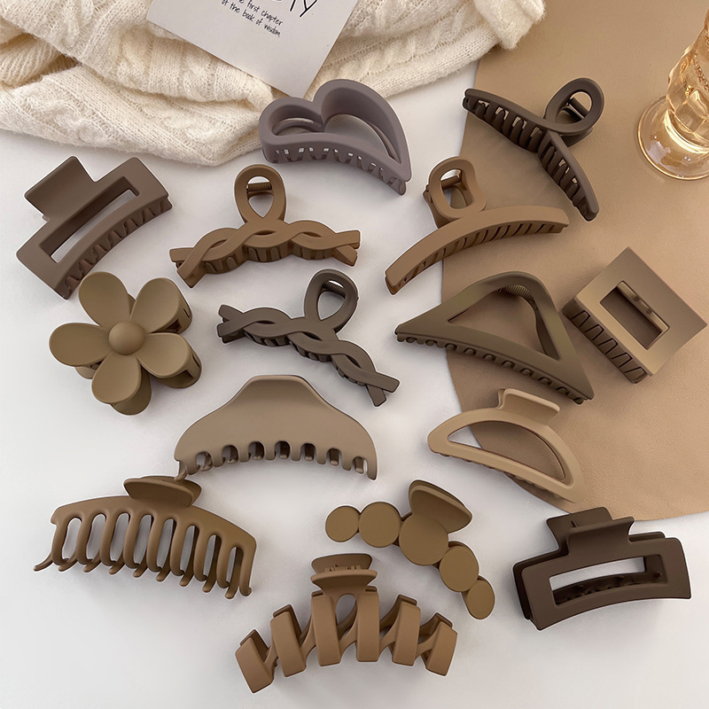 Gran clip de agarre para mujeres 2024 nuevo clip de pescado de verano temperamento clip de cabello clip de cabello para el cabello atrapar adornamiento de cabello estilo geométrico