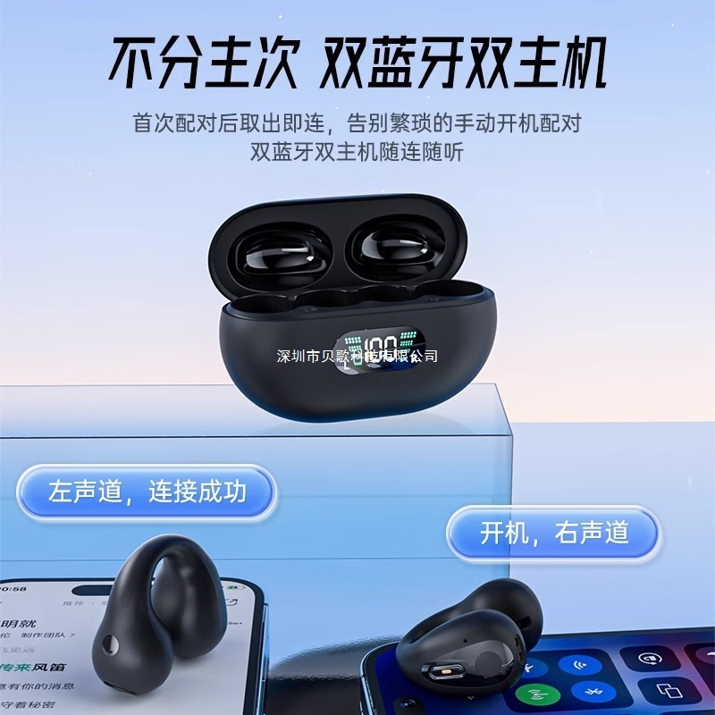 2025新款夹耳式耳机无线蓝牙高音质超长续航不入耳无感佩戴跨境|undefined