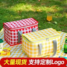 大容量野餐包便携铝箔袋牛津布便当袋户外折叠保温保冷饭盒袋野营