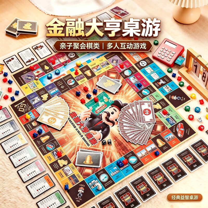 Big Game Chess Deluxe Edition Extra Large Children's World China Adult Board Game Toy Monopoly Financial Tycoon Journey to Wealth Big Game Chess Deluxe Edition Extra Large Children's World China Adult Board Game Toy Monopoly Financial Tycoon Journey to Wealth