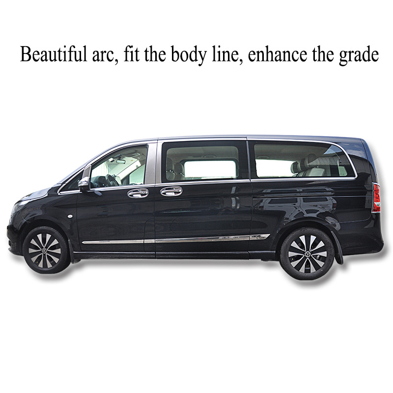 16-24 Mercedes-Benz Vito window trim V250V260L stainless steel decoration Viano body bright strip modification