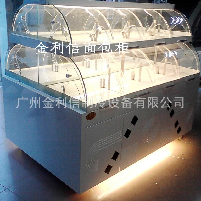 供应弧形面包中岛柜烘焙蛋糕房设备面包岛柜蛋糕货架