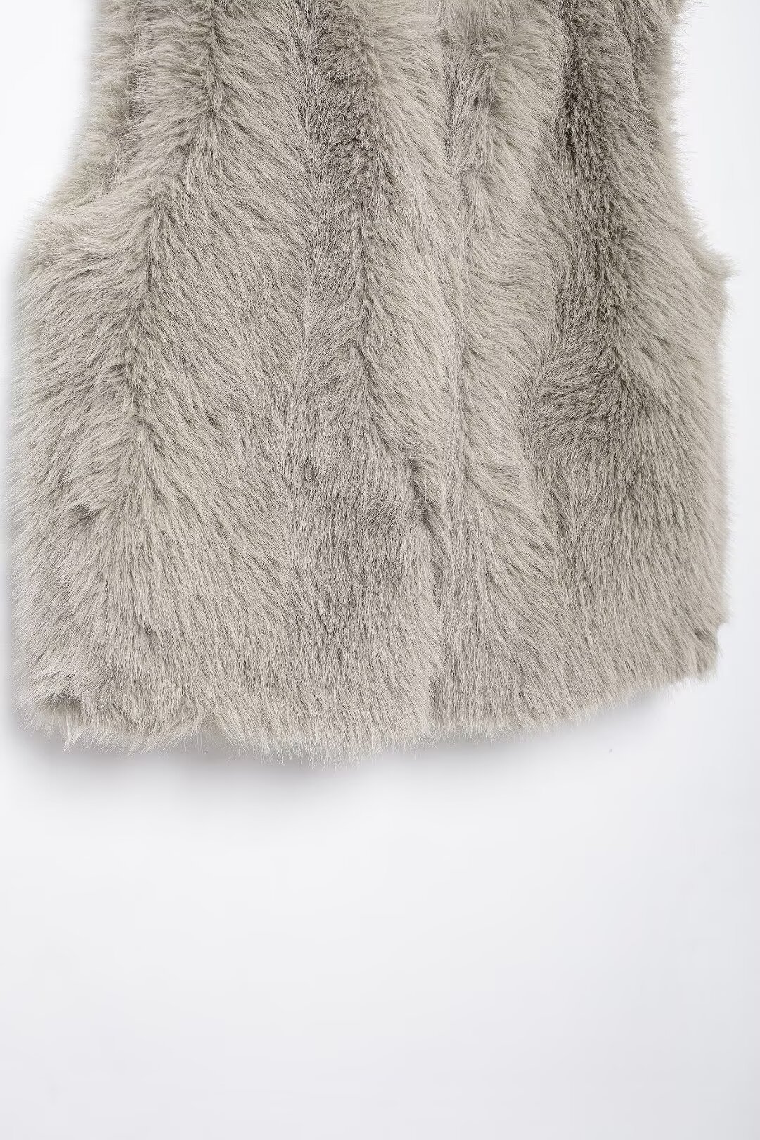 Damenbekleidung Herbst und Winter neue Modeweste mit Felleffekt_voghion.com