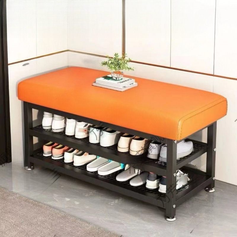 Nuevo taburete de cambio de zapatos simple porta porta de zapatos integrada simple muebles de almacenamiento moderno taburete de sala de estar