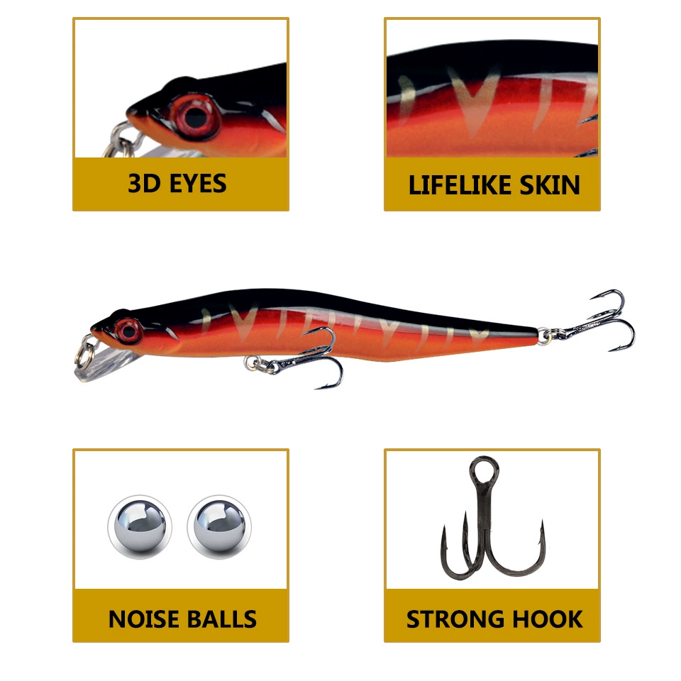 Mino Luya fake bait remote diving floats, Mino iconic fishing bass fishing bass tilled mouth sea bait bait fishing freshwater