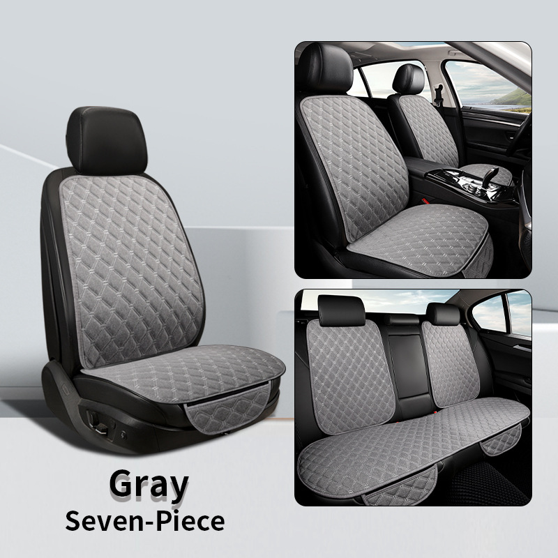 Cojín del asiento del coche cuatro estaciones universal de cinco asientos de lino de tres piezas cubierta del asiento del coche comercio exterior estilo de venta caliente