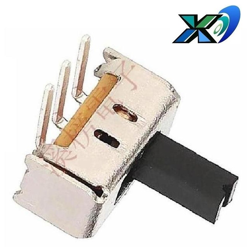 两档拨动开关2档弯脚  迷你2位滑动开关4.4*8.6MM  拨码开关两位