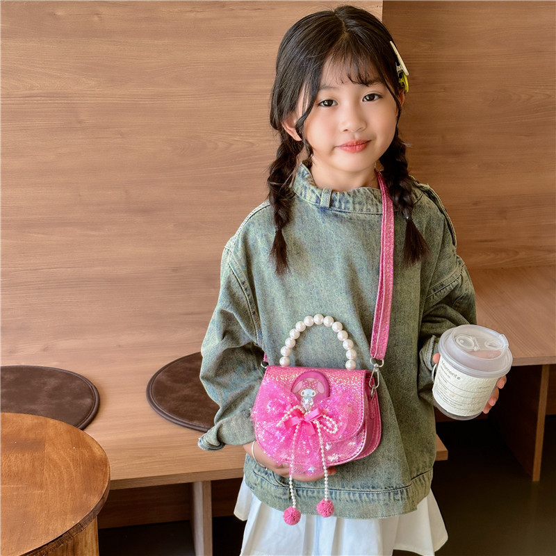 Luz intermitente, bolso de mano Kulomi, bolso de mochila para niños, princesa Melody, bolso de hombro para chicas lindas.