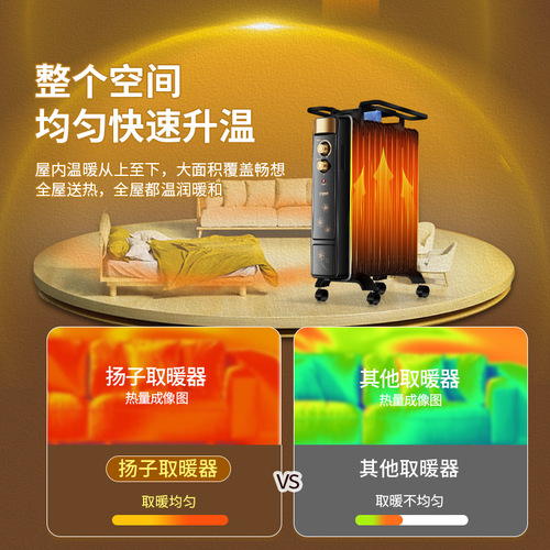 Yangtze Electric Radiator Heater, Household Energy-Saving Thermostatic Electric Heater, Suitable for Mothers and Babies, Fast Heating, Large Area Bedroom Radiator
