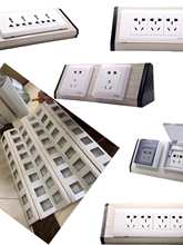 通风橱柜实验室试剂架插座白色防雨防尘岛式能75型开关网络插