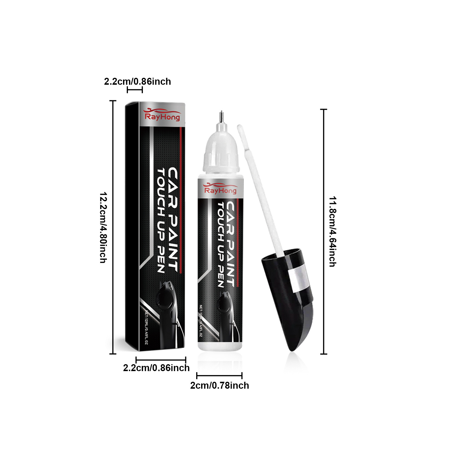RAYHONG Car Scratch Repair Pen Covers Fine Scratches, Convenient DIY Car Paint Maintenance, Essential Car Accessory