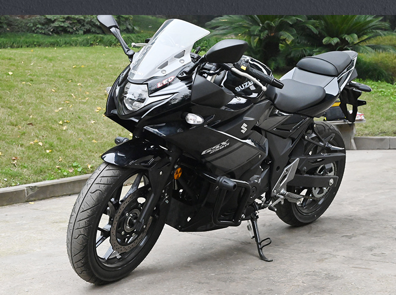 Suitable for Haojue Suzuki Gsx250R Motorcycle Crash Guard, Anti-Fall Full Surround Bumper, One-Piece Anti-Collision Racing Bar