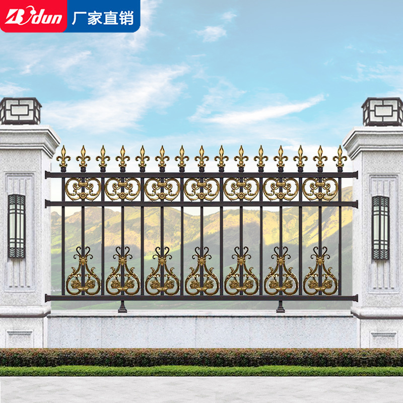 博盾铝合金护栏铝艺围墙栏杆铁艺室外花园围栏别墅中式庭院围栏