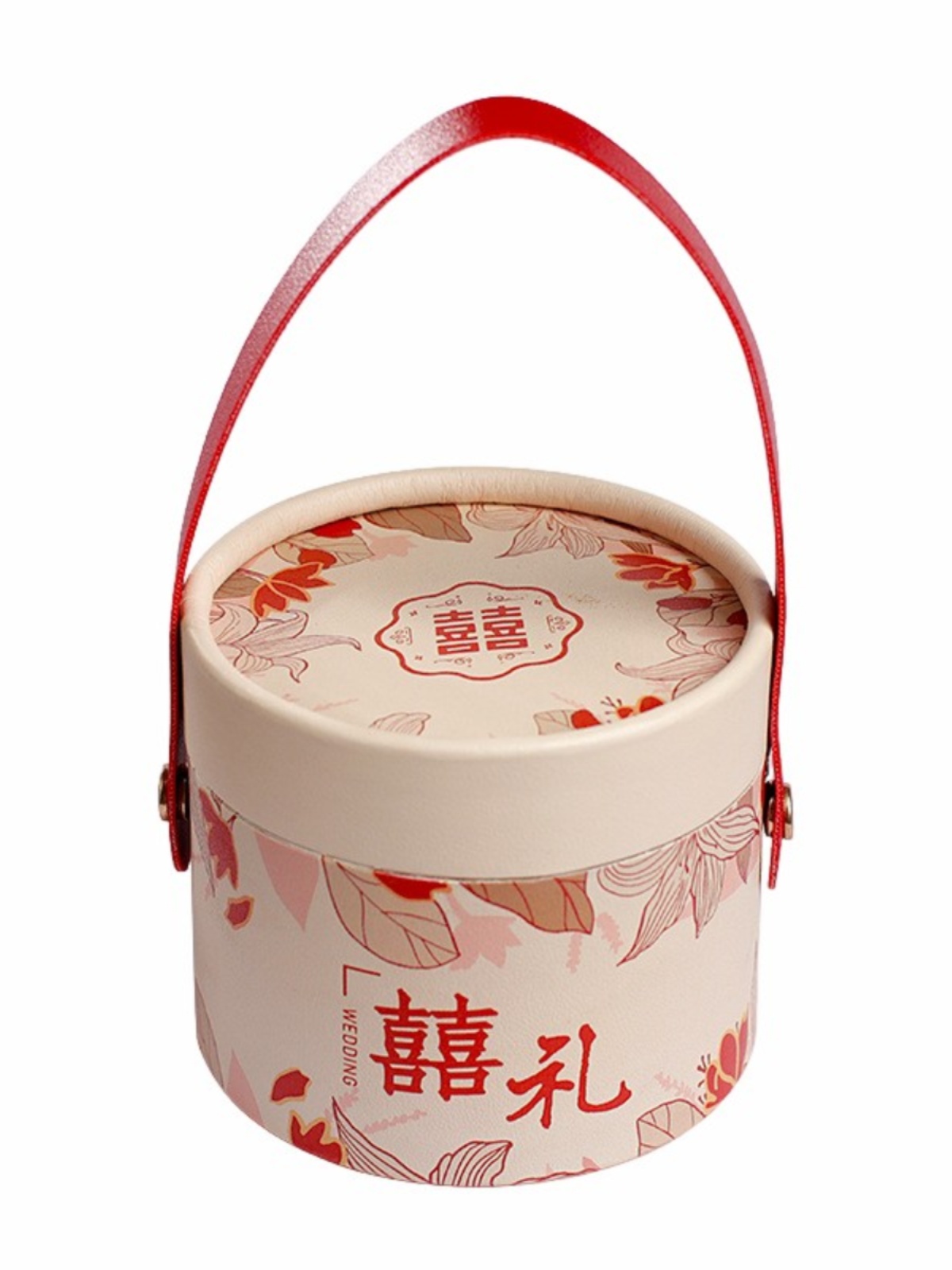 Xi Manzhi 2025 nueva caja de dulces de boda caja de regalo de embalaje de dulces caja de cartón vacía redonda