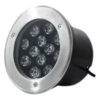Светодиодный подводный подземный свет 12V24V Красочный Открытый водонепроницаемый бассейн из нержавеющей стали фонтан света Встроенный подводный свет