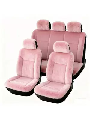 Polyester Seat Cover, Universal Car — Universal seat cover - pink-five-seater-general