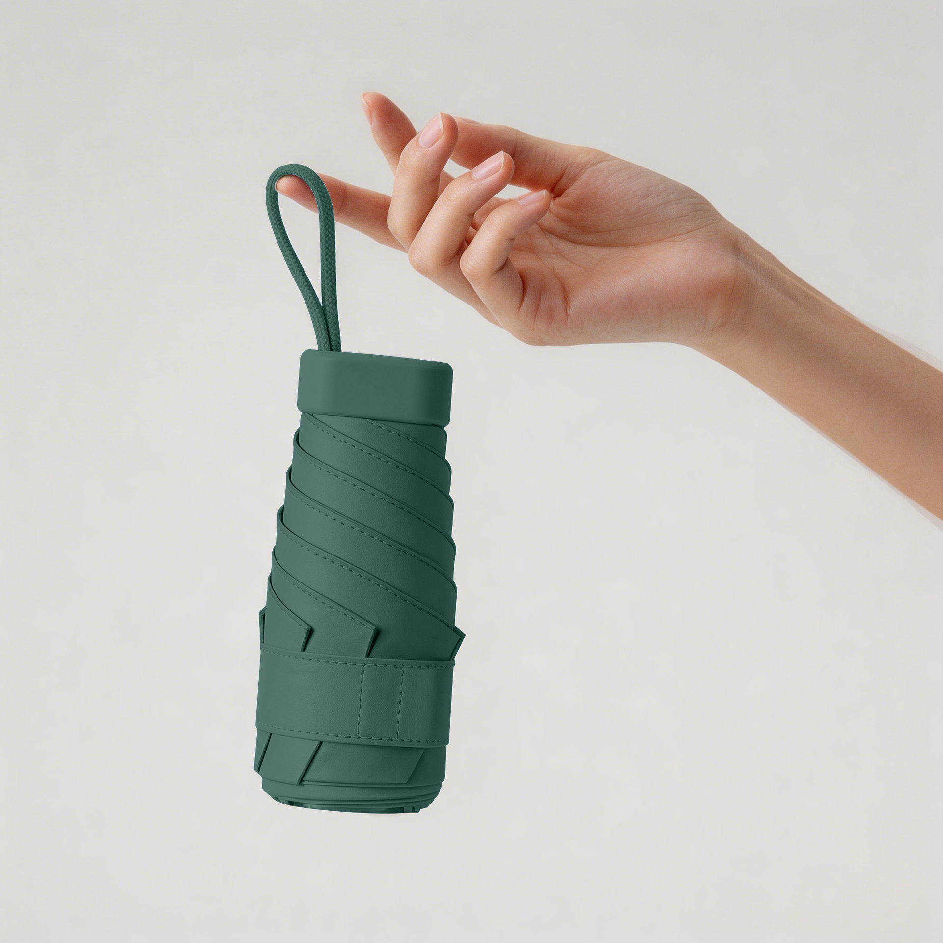 Paraguas solar, protección solar, protección UV, parasol, mini pequeño y portátil, seis paraguas plegables para estudiantes, soleado y lluvioso