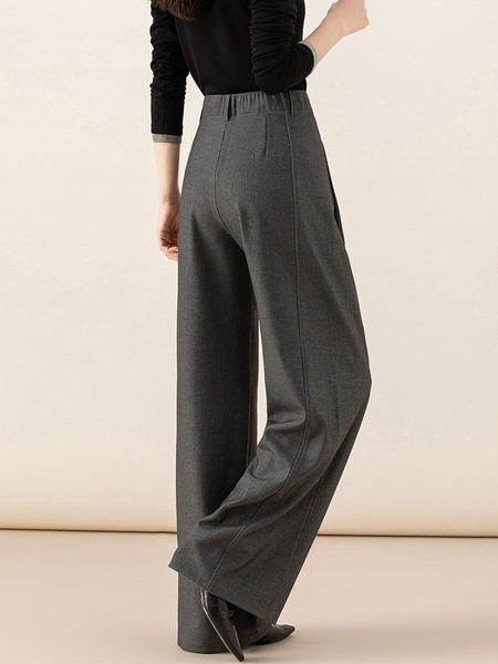 Woolen autumn black suit