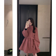 小个子斗篷毛呢外套女秋冬短款显瘦日系气质玫红色呢子大衣