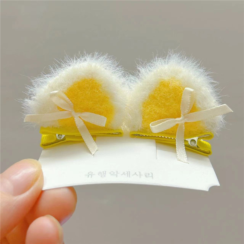 Lady Animal Plush Hair Clip display picture 4