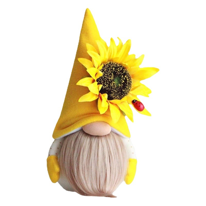 Cross-border Bee Festival muñeca sin rostro enano lindo viejo piso de girasol esencia muñeca decoración de la ventana adornos